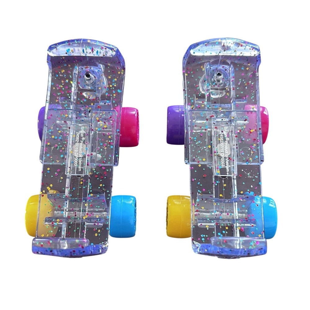 Build A Bear Workshop Multi Color‎ Rainbow Glitter Roller Skates 🌈